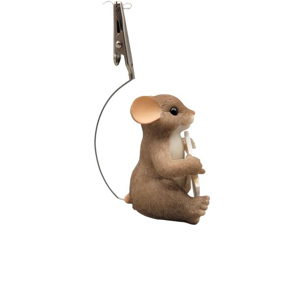 Charming Tails Clip Sign Holder 98/440 Hanging Mackenzie Mouse - Picture 5 of 8
